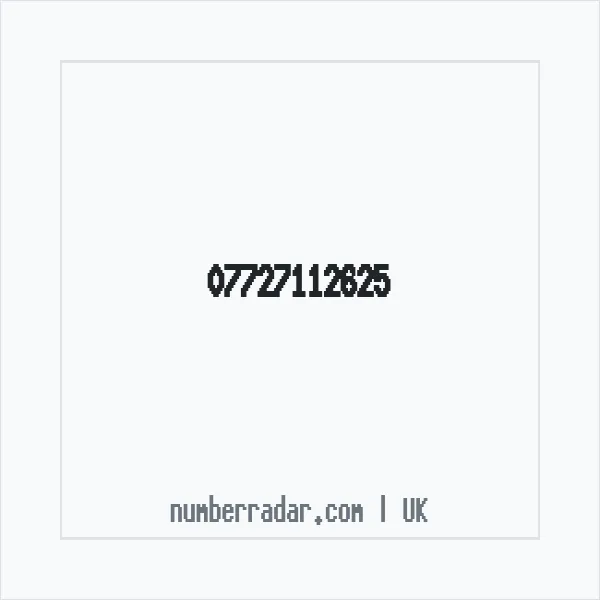 Reverse number check for +44 7727 112625 — who called me?