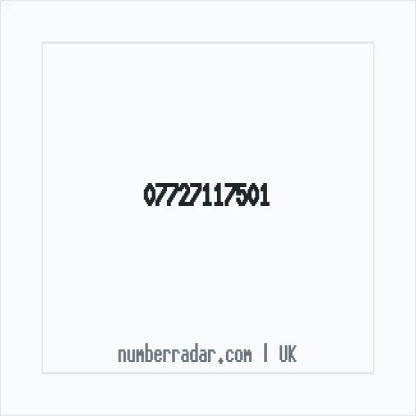 Reverse number check for +44 7727 117501 — who called me?