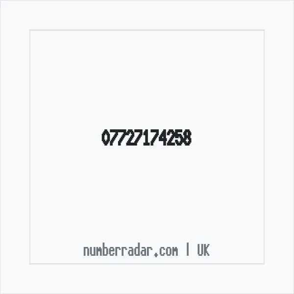 Reverse number check for +44 7727 174258 — who called me?