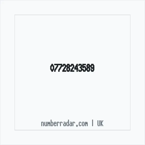 Reverse number check for +44 7728 243589 — who called me?