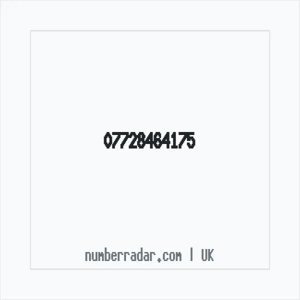 Reverse number check for +44 7728 464175 — who called me?