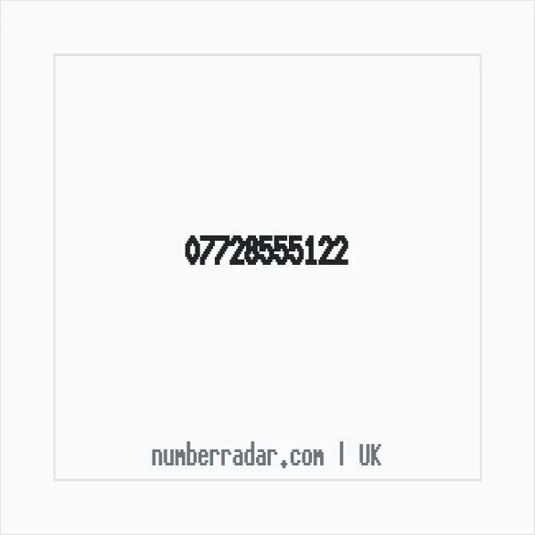 Reverse number check for +44 7728 555122 — who called me?