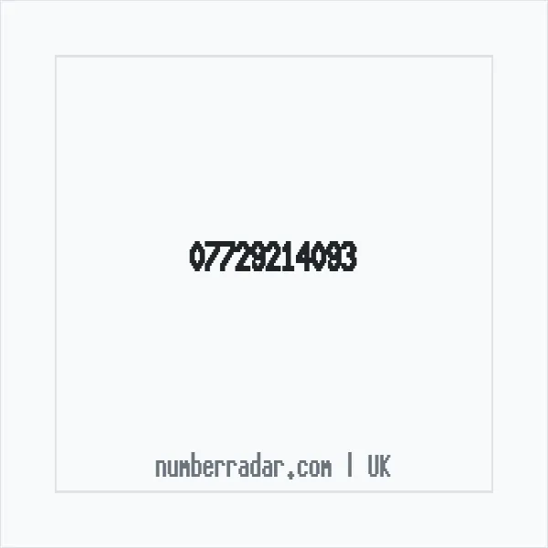 Reverse number check for +44 7729 214093 — who called me?