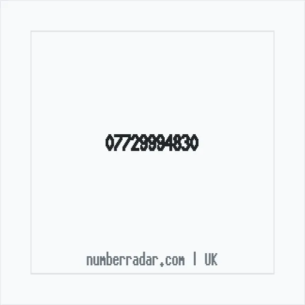 Reverse number check for +44 7729 994830 — who called me?