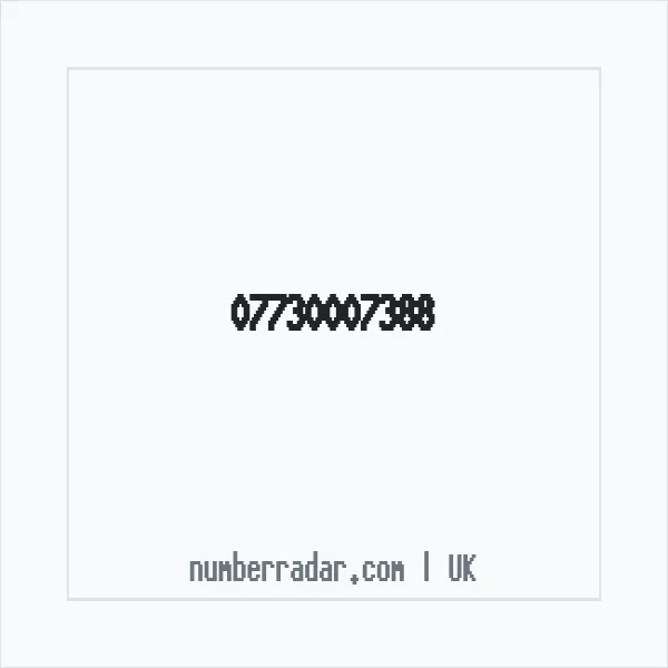 Reverse number check for +44 7730 007388 — who called me?