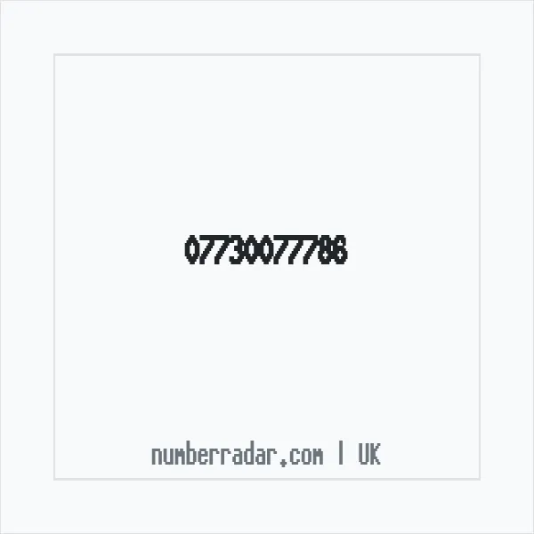 Reverse number check for +44 7730 077786 — who called me?