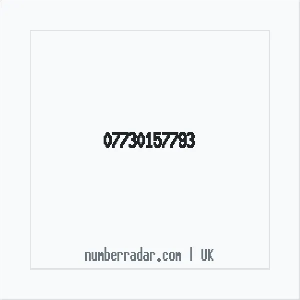 Reverse number check for +44 7730 157793 — who called me?