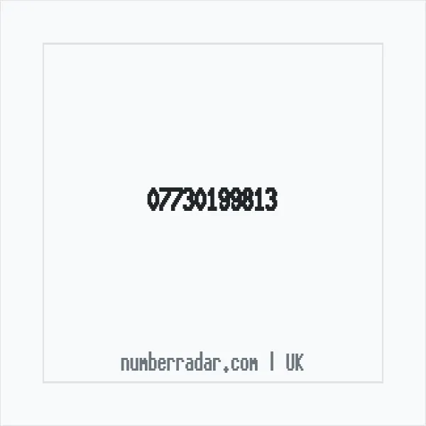 Reverse number check for +44 7730 199813 — who called me?