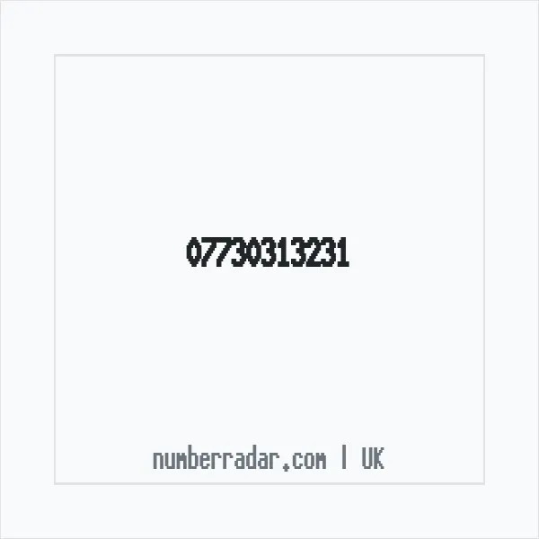 Reverse number check for +44 7730 313231 — who called me?