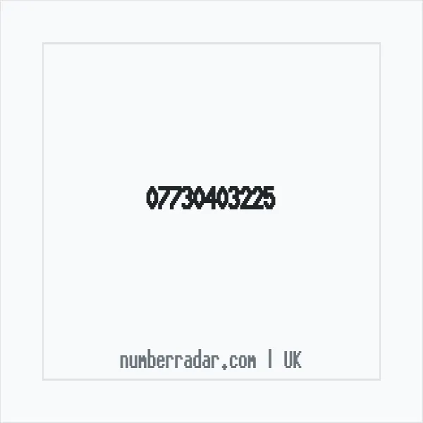 Reverse number check for +44 7730 403225 — who called me?