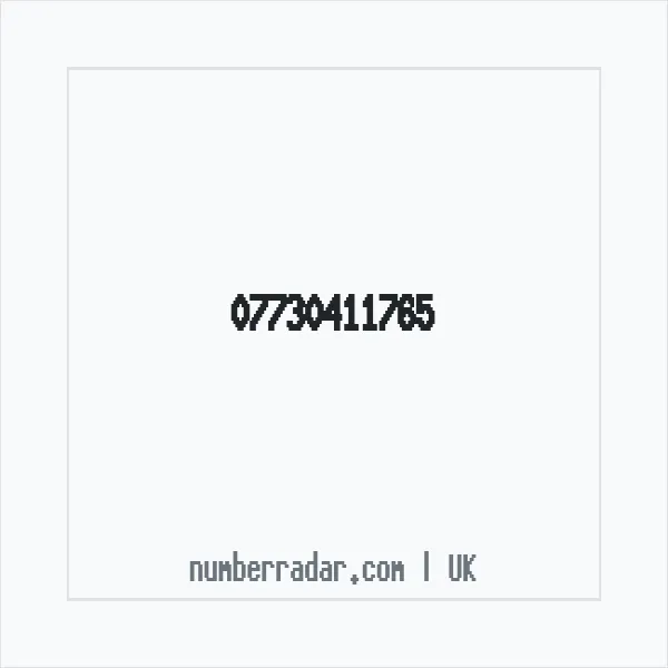 Reverse number check for +44 7730 411765 — who called me?