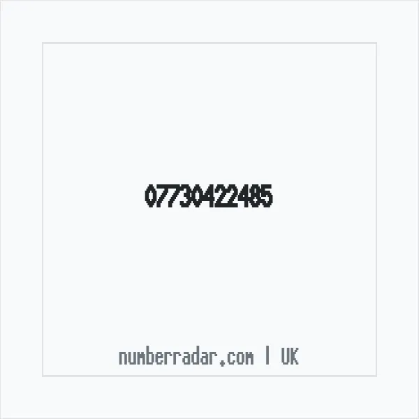 Reverse number check for +44 7730 422485 — who called me?