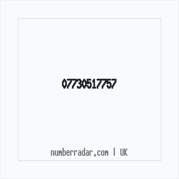 Reverse number check for +44 7730 517757 — who called me?