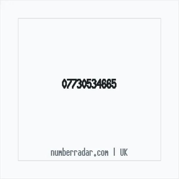 Reverse number check for +44 7730 534665 — who called me?