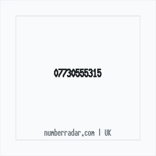 Reverse number check for +44 7730 555315 — who called me?