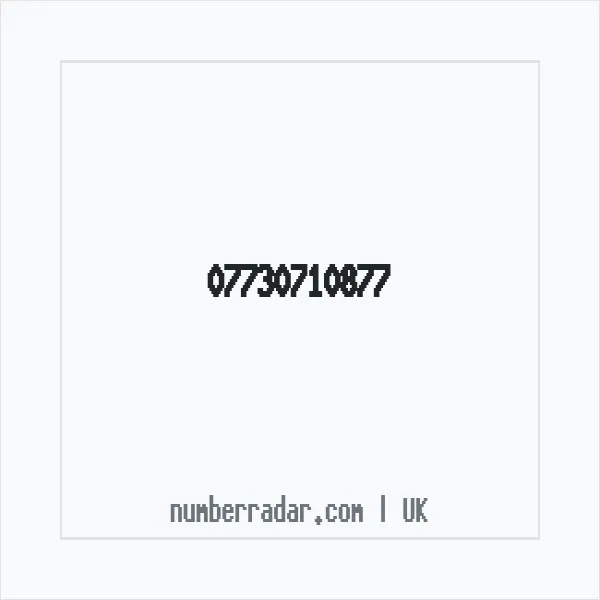 Reverse number check for +44 7730 710877 — who called me?