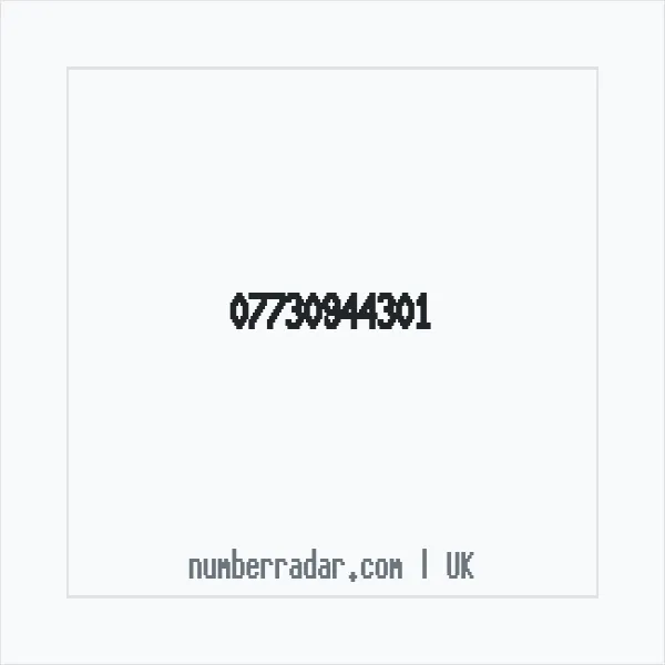 Reverse number check for +44 7730 944301 — who called me?