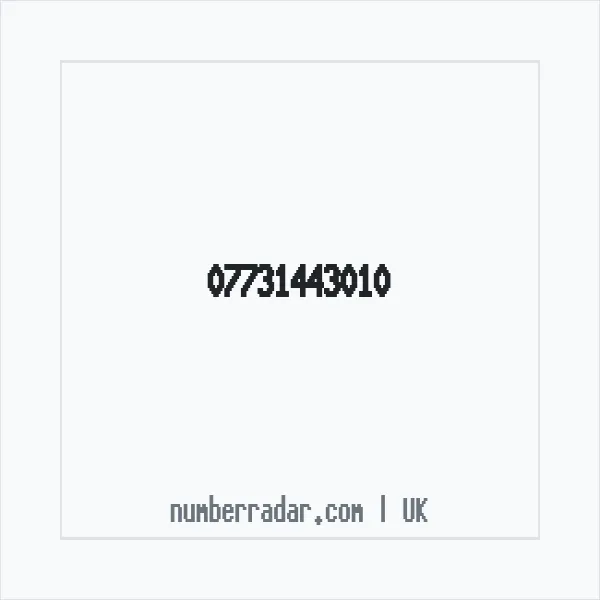 Reverse number check for +44 7731 443010 — who called me?