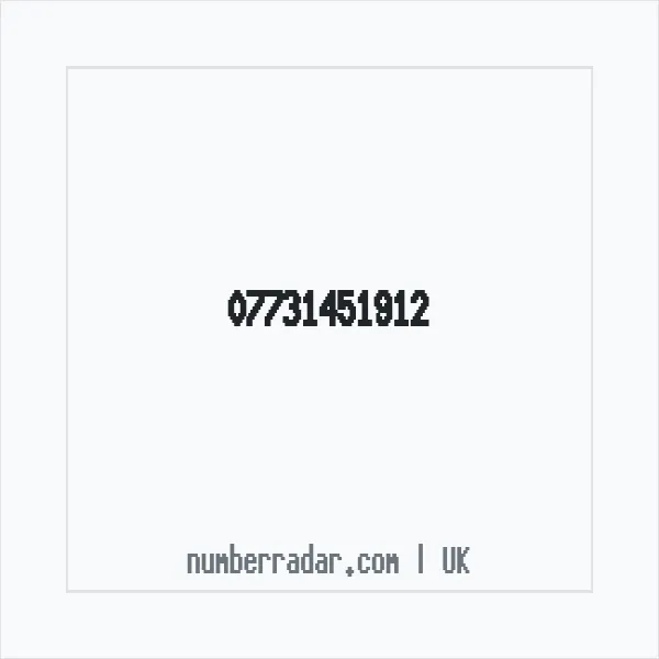 Reverse number check for +44 7731 451912 — who called me?