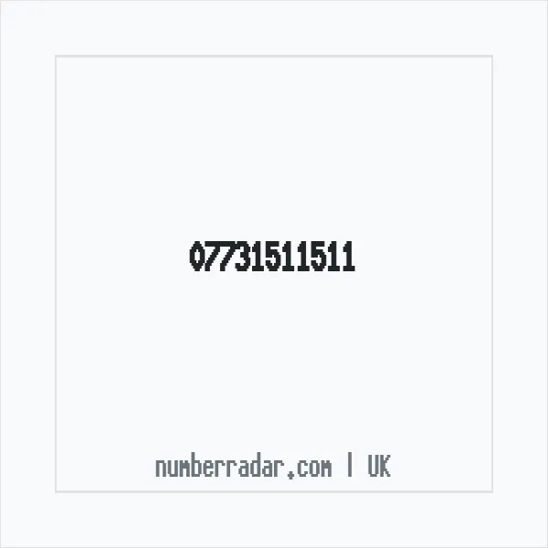 Reverse number check for +44 7731 511511 — who called me?