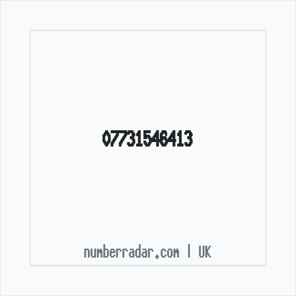Reverse number check for +44 7731 546413 — who called me?
