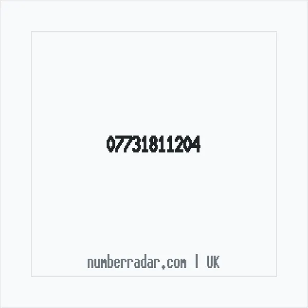 Reverse number check for +44 7731 811204 — who called me?