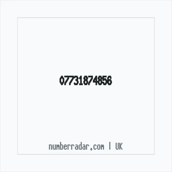 Reverse number check for +44 7731 874856 — who called me?