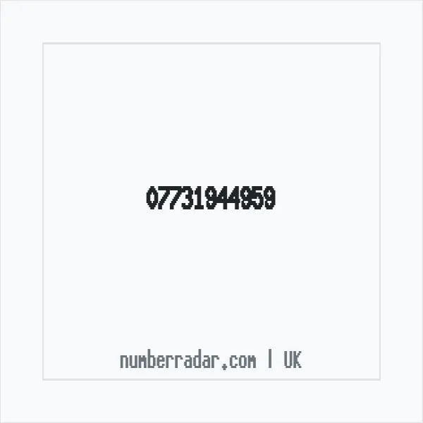 Reverse number check for +44 7731 944959 — who called me?