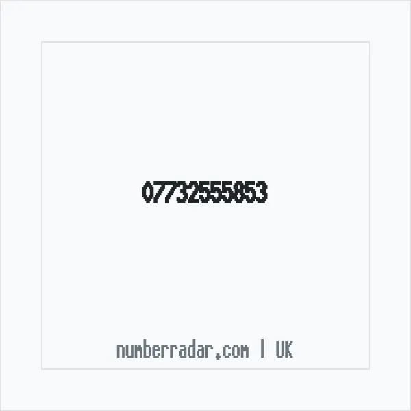 Reverse number check for +44 7732 555853 — who called me?
