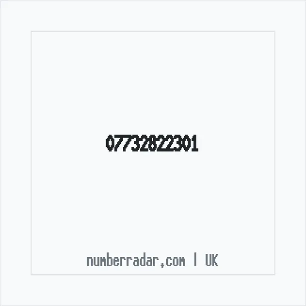 Reverse number check for +44 7732 822301 — who called me?