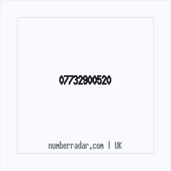 Reverse number check for +44 7732 900520 — who called me?