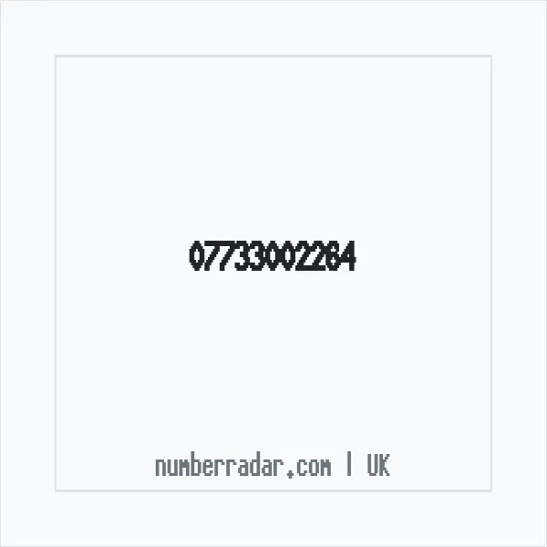 Reverse number check for +44 7733 002264 — who called me?