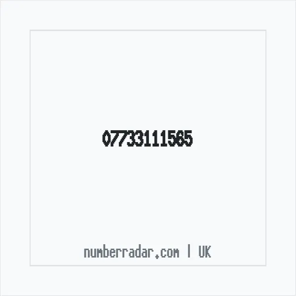 Reverse number check for +44 7733 111565 — who called me?