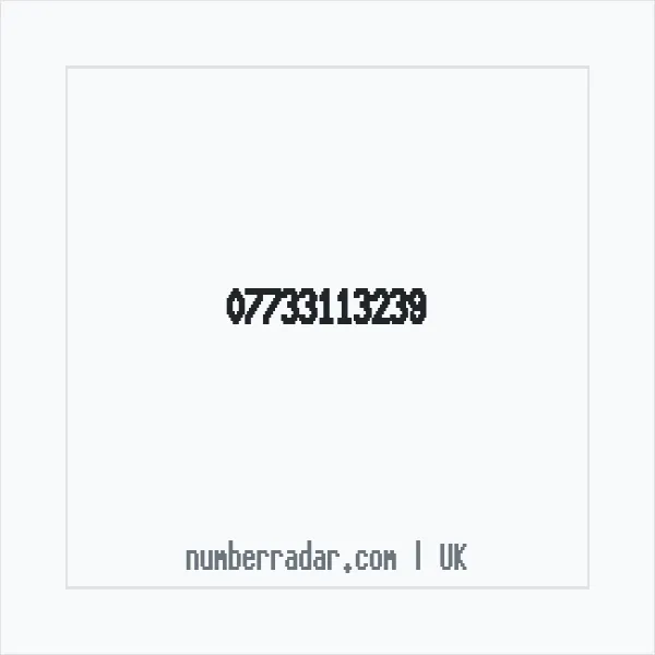 Reverse number check for +44 7733 113239 — who called me?