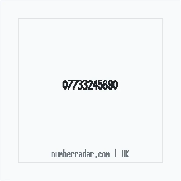 Reverse number check for +44 7733 245690 — who called me?
