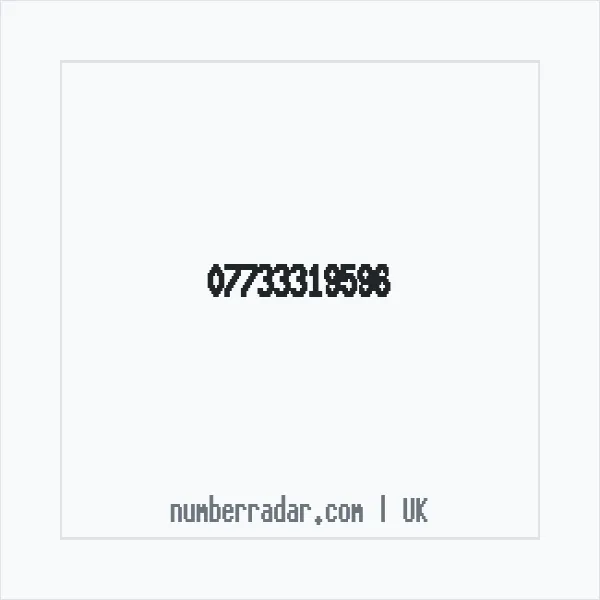 Reverse number check for +44 7733 319596 — who called me?