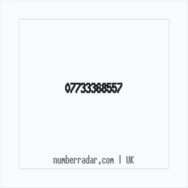 Reverse number check for +44 7733 368557 — who called me?