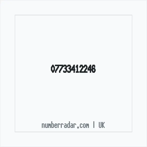 Reverse number check for +44 7733 412246 — who called me?