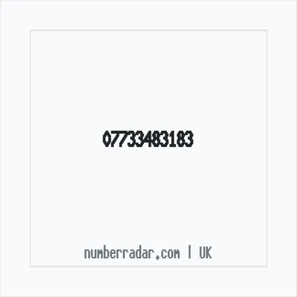 Reverse number check for +44 7733 483183 — who called me?