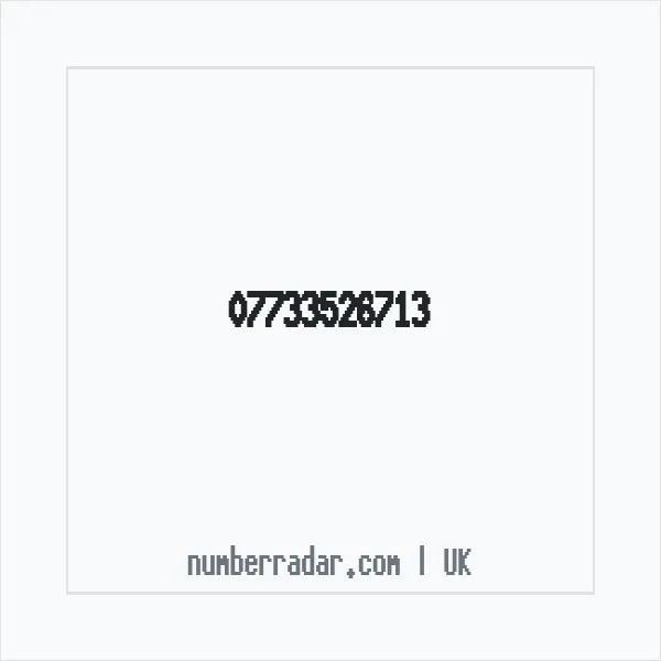Reverse number check for +44 7733 526713 — who called me?