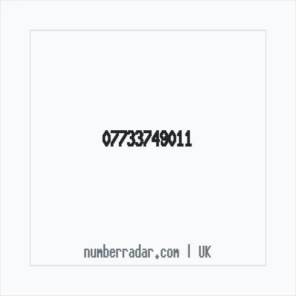 Reverse number check for +44 7733 749011 — who called me?