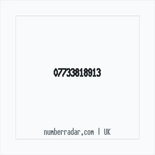Reverse number check for +44 7733 818913 — who called me?