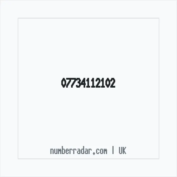 Reverse number check for +44 7734 112102 — who called me?