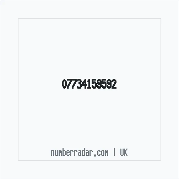 Reverse number check for +44 7734 159592 — who called me?
