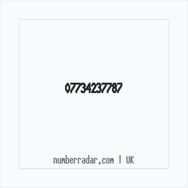 Reverse number check for +44 7734 237787 — who called me?