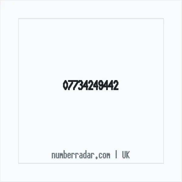 Reverse number check for +44 7734 249442 — who called me?