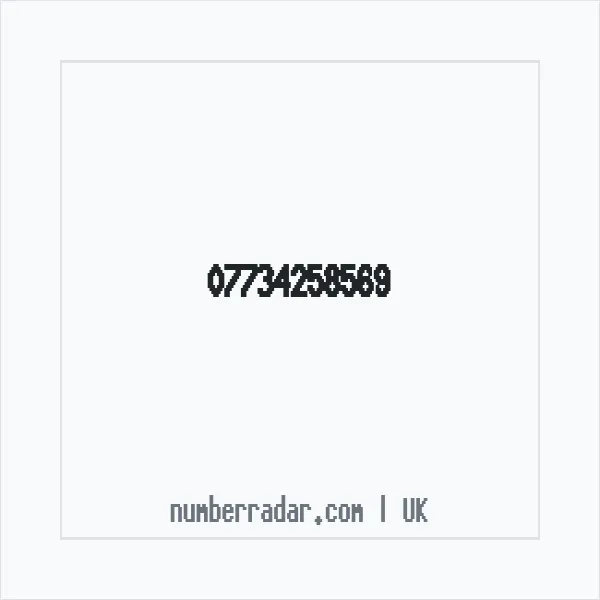 Reverse number check for +44 7734 258569 — who called me?