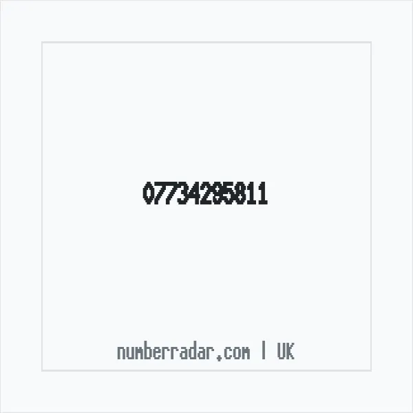 Reverse number check for +44 7734 295811 — who called me?
