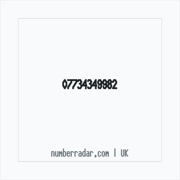 Reverse number check for +44 7734 349982 — who called me?