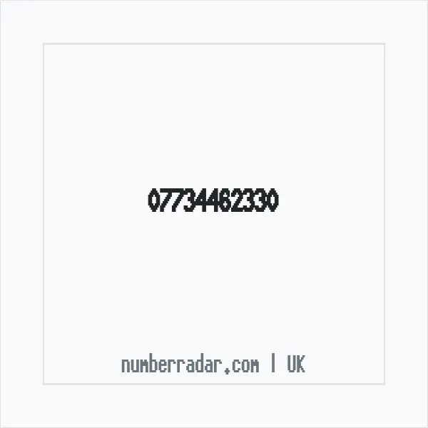 Reverse number check for +44 7734 462330 — who called me?